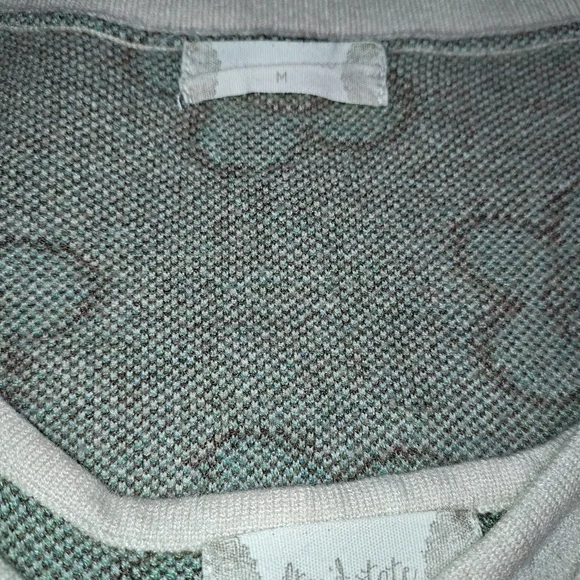 Altered State Floral Happy Face Knit Cardigan and Tank Set In Size Medium - Picture 4 of 5